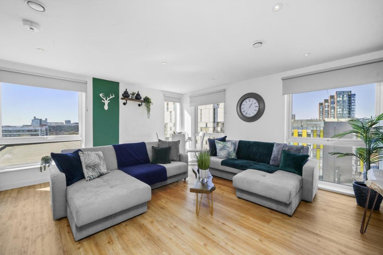 Stunning City Centre Penthouse - Sleeps 10 - Parking Manchester Buitenkant foto